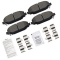 Set of 4 Rear Ceramic Brake Pads for Ram C/V, Chrysler Town & Country (2012–2015)