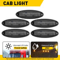 5X Amber LED Roof Clearance Marker Lights for Freightliner Cascadia (2008–2023)