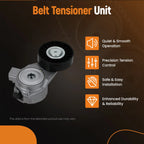 Belt Tensioner with Pulley for Saab 9-3 2.0L 2.3L (1998–2003) 4898755