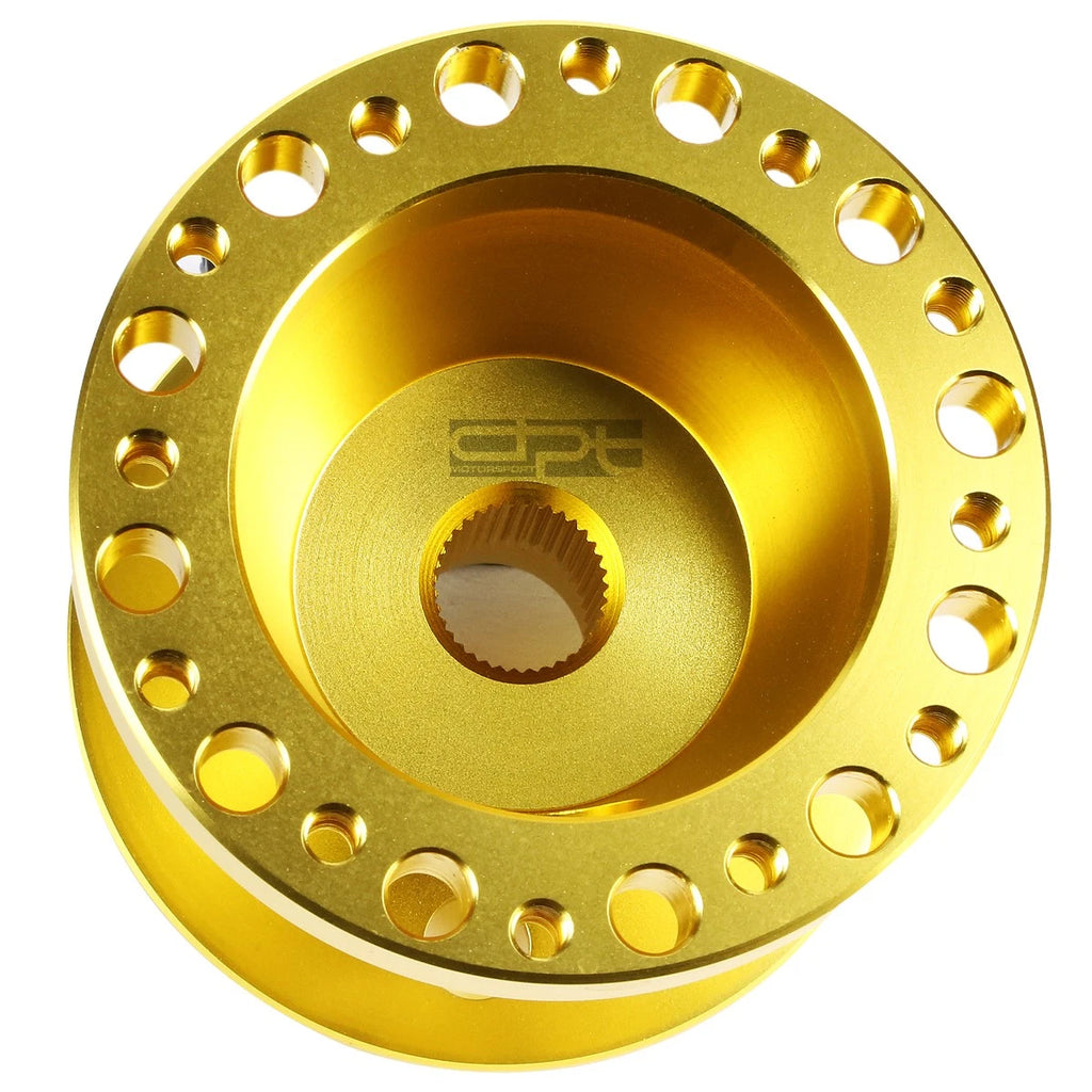 6-Hole Hub Adaptor for Mitsubishi Eclipse/Lancer (1G 2G) Gold Aluminum