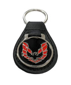 Leather Keychain Ring Fob for Pontiac Firebird Trans Am (1969–1969)