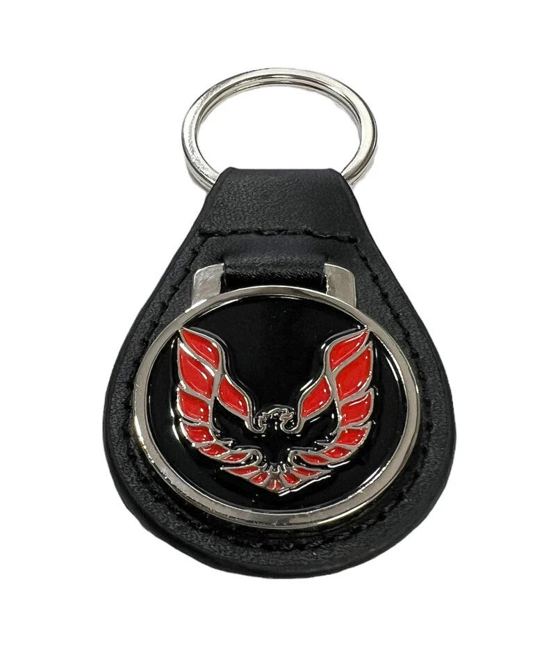 Leather Keychain Ring Fob for Pontiac Firebird Trans Am (1969–1969)
