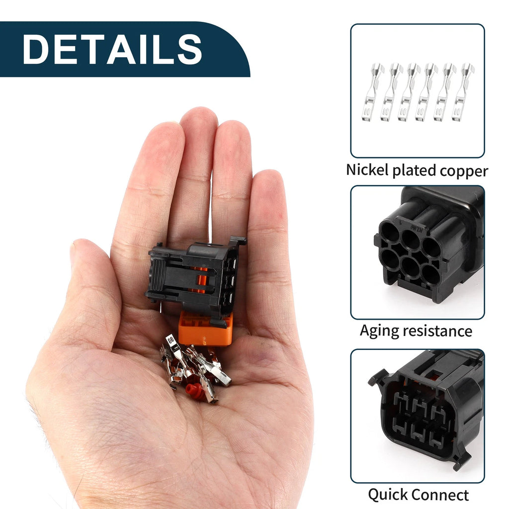 6 Pin Front Headlight Connector Plug for Hyundai 