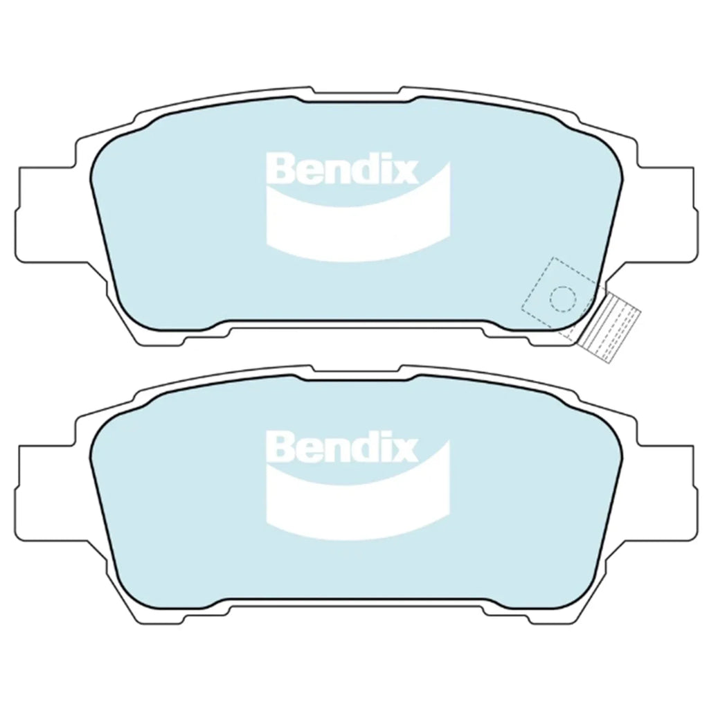 Rear Disc Brake Pad Set GCT for Toyota Previa 2.4L 2AZ-FE (2000–2006)