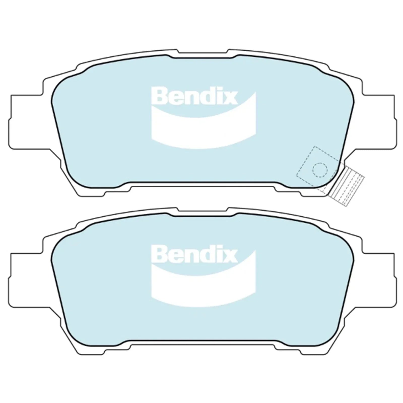 Rear Disc Brake Pad Set GCT for Toyota Previa 2.4L 2AZ-FE (2000–2006)