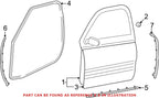 Genuine OEM Door Seal for Dodge Ram 1500/2500/3500 (2002–2018) 55372709AB