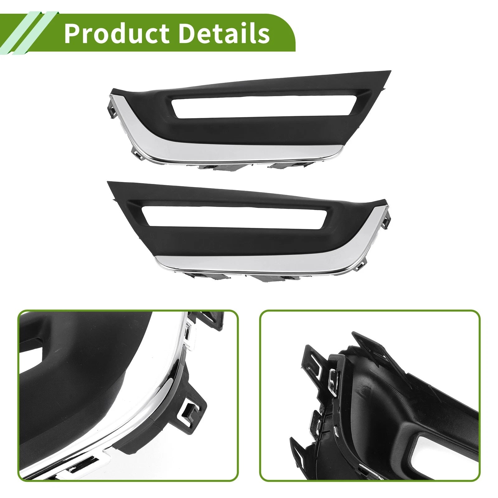 1 Pair Front Fog Light Grill for Honda CR-V (No. 71106TLYH01/71156TLYH01)