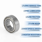 Deep Groove Ball Bearing 9x17x5mm for Scooter Skateboard (1790ZZ)
