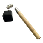 2X Professional Wooden Cue Chalk Holder with Needle Tip Billiards Tool
