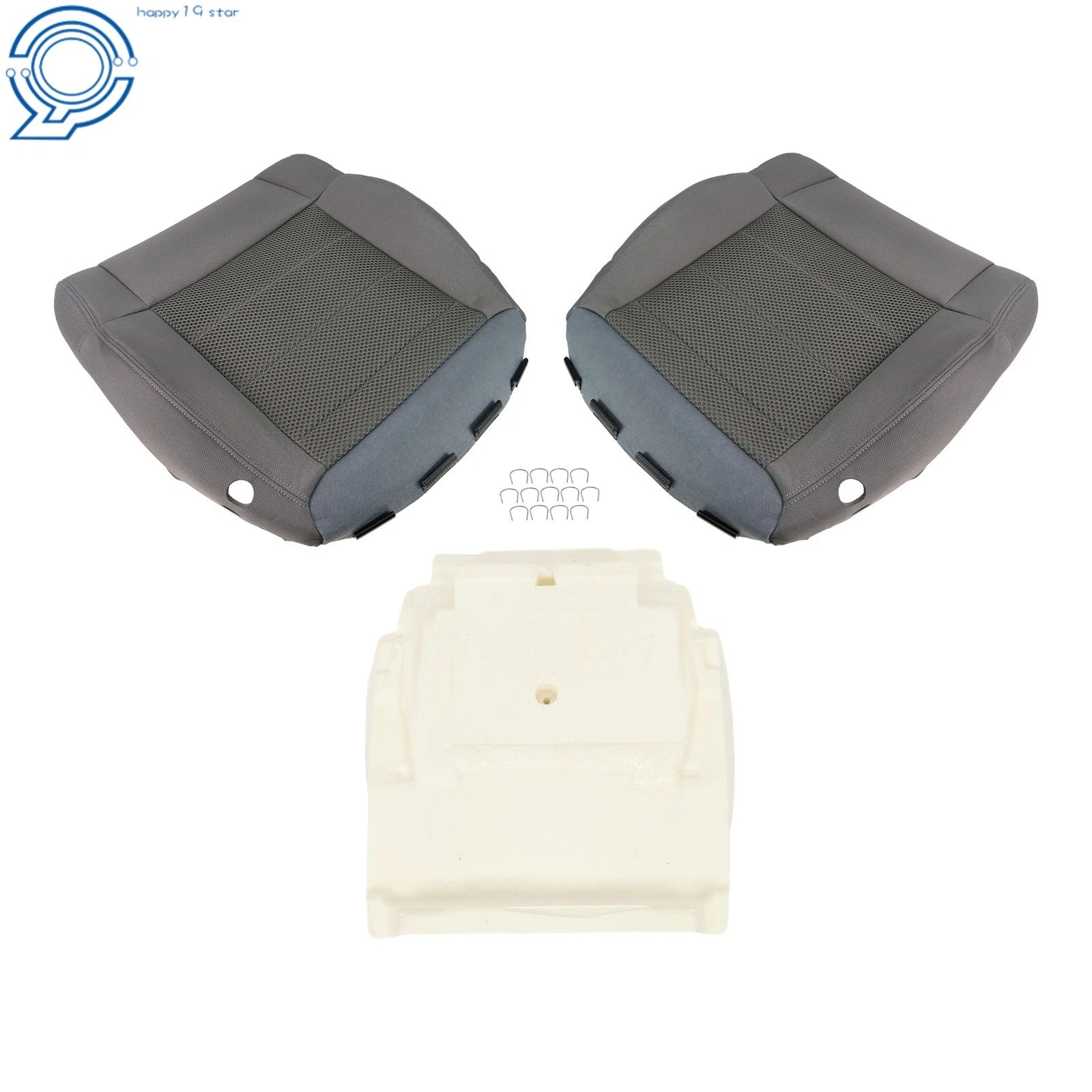 Seat Cover Set for Jeep Wrangler (2007–2012) with Driver Foam Pad