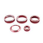 Red Console Volume AC Switch Button Ring for Lexus NX250 NX350h (2022–2024)