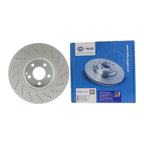 Hella 322mm Drilled Disc Brake Rotor for Mercedes C207 R172 W204 W212