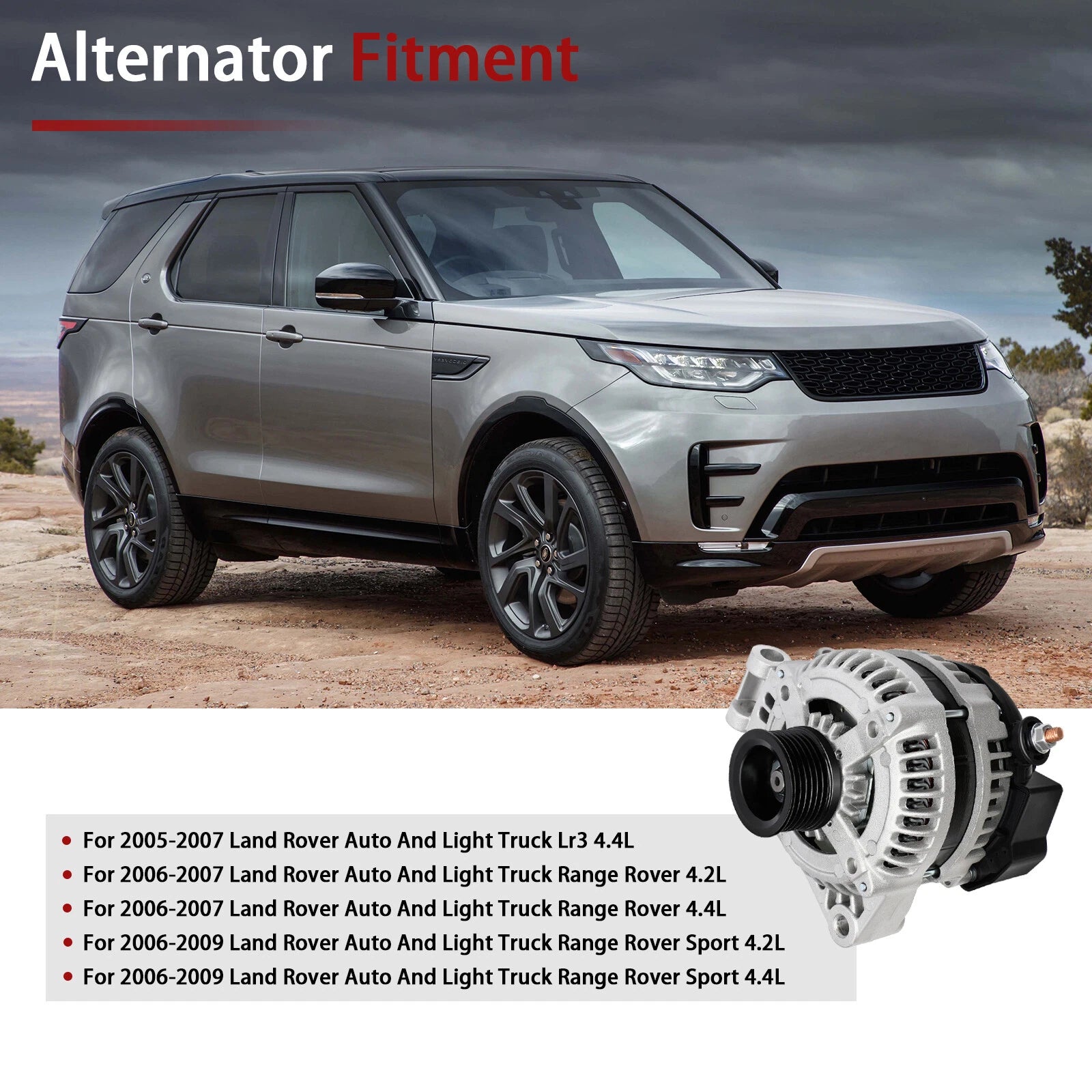 Alternator for Land Rover LR3, Range Rover Sport (2005-2007)