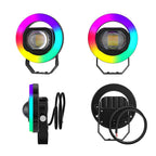Round Dual Color LED Ring Light for Motorcycle (IP65)