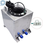 2.5 Gallon Fuel Cell Tank for Racing Drift Vehicles (Polished Aluminum)