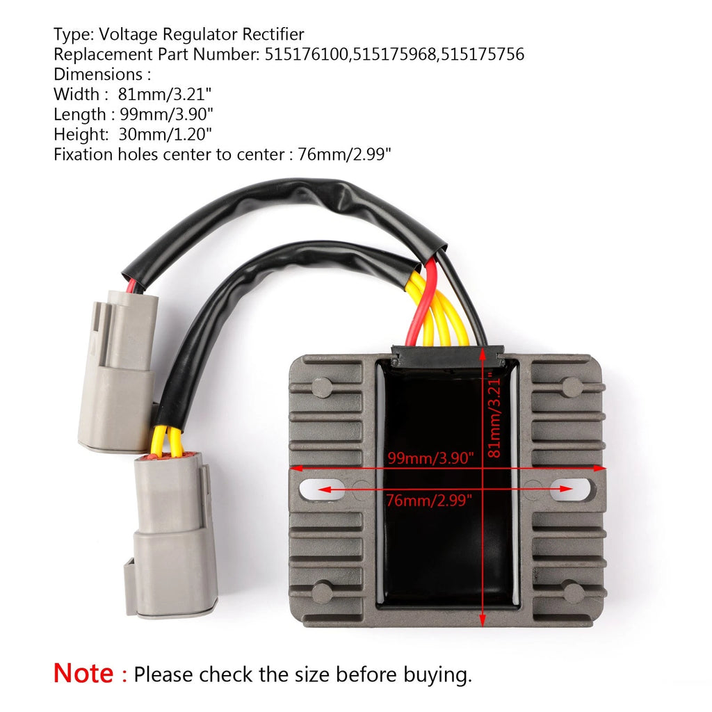 Voltage Regulator Rectifier for Ski-Doo Expedition GSX GTX MX Z Skandic (600 UA)