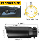 2.5 Inch Muffler Tip for Universal Exhaust (Fits Various Models)