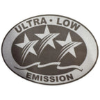 3X Outboard Graphic Sticker Decal for Ultra Low Emission (Light Gray)