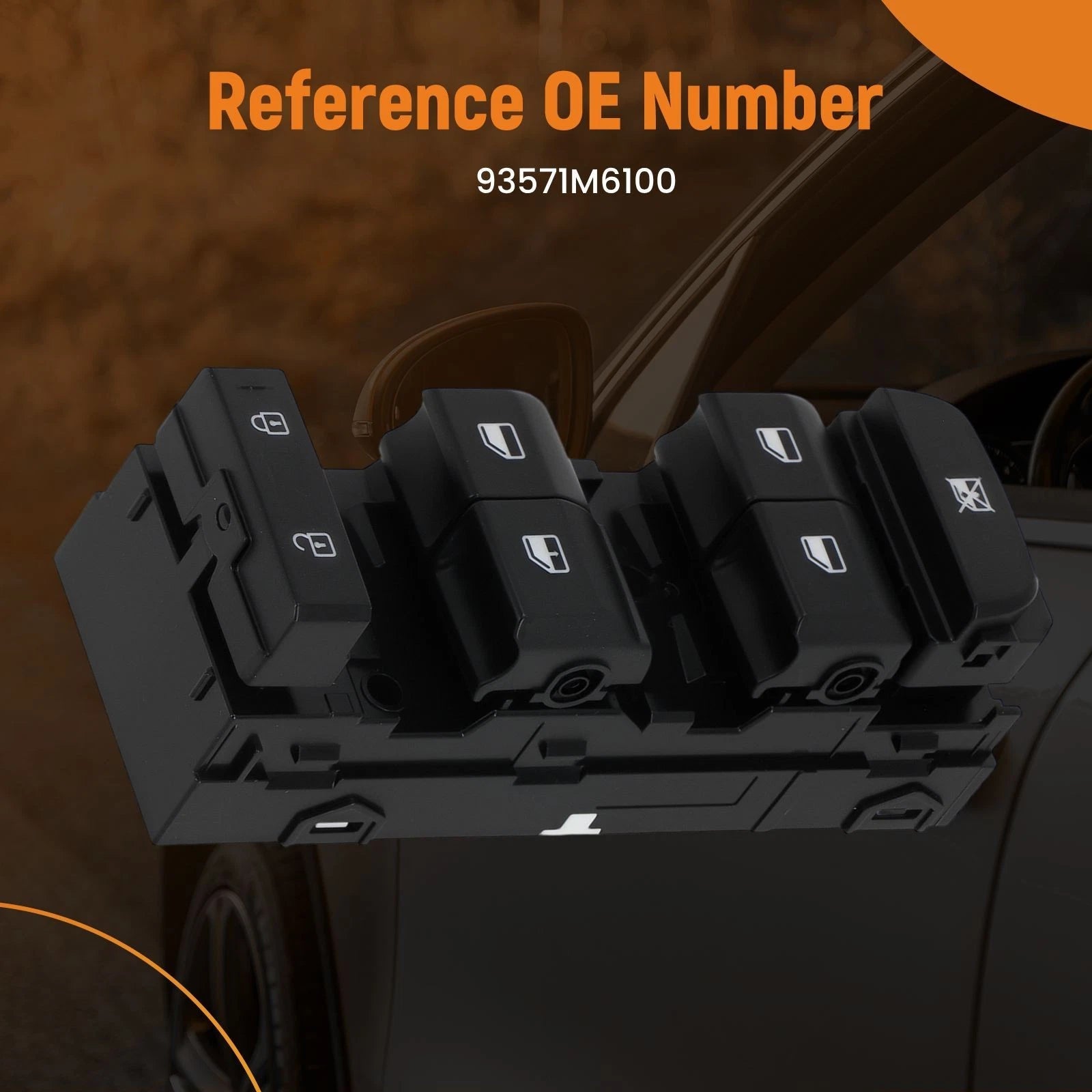 Power Window Switch for Kia Forte (2019–2021) 93571M6100