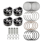 Set of 4 Pistons and Rings for VW Jetta, Scirocco, Audi A4 (2009–2011)