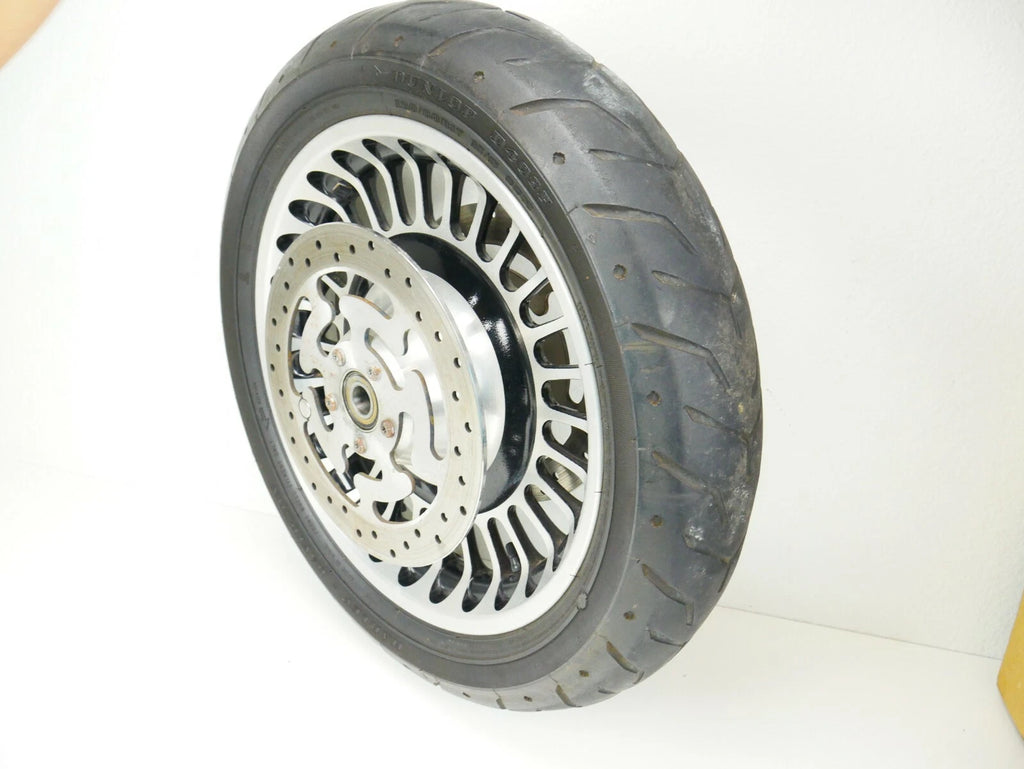 17x3 Front Wheel Rim with Rotors for Harley Touring (2009–2023) - Polished/Black