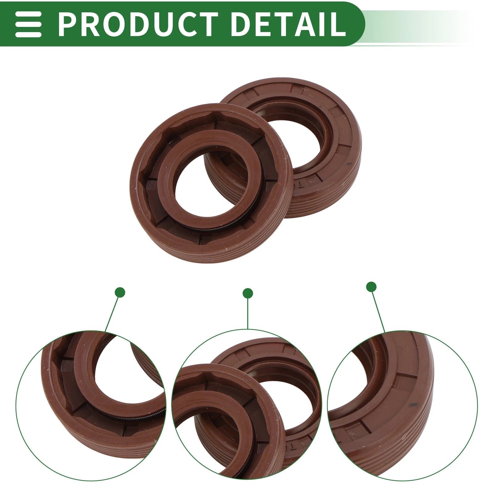 Oil Seal FKM Rubber 17x32x7mm for Various Models (5 Pcs)