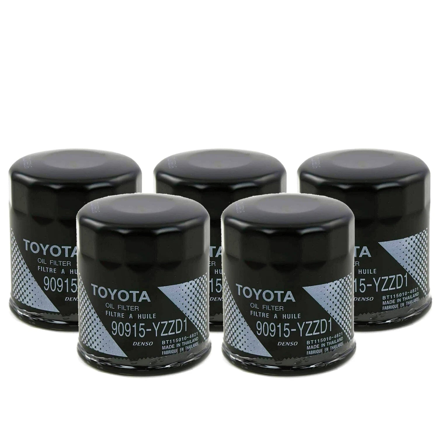 Set of 5 Engine Oil Filters for Lexus Toyota (OEM)