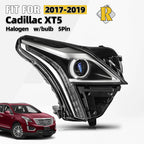 Halogen Headlight with Bulb for Cadillac XT5 (2017–2019) Right Passenger Side