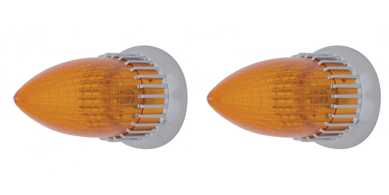Flush Mount Tail Light Assembly for 1959 Cadillac (2 Red 2 Amber Lens)