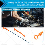 Oil Dipstick + Funnel Tube for Audi A3 VW Beetle (1998–2010)