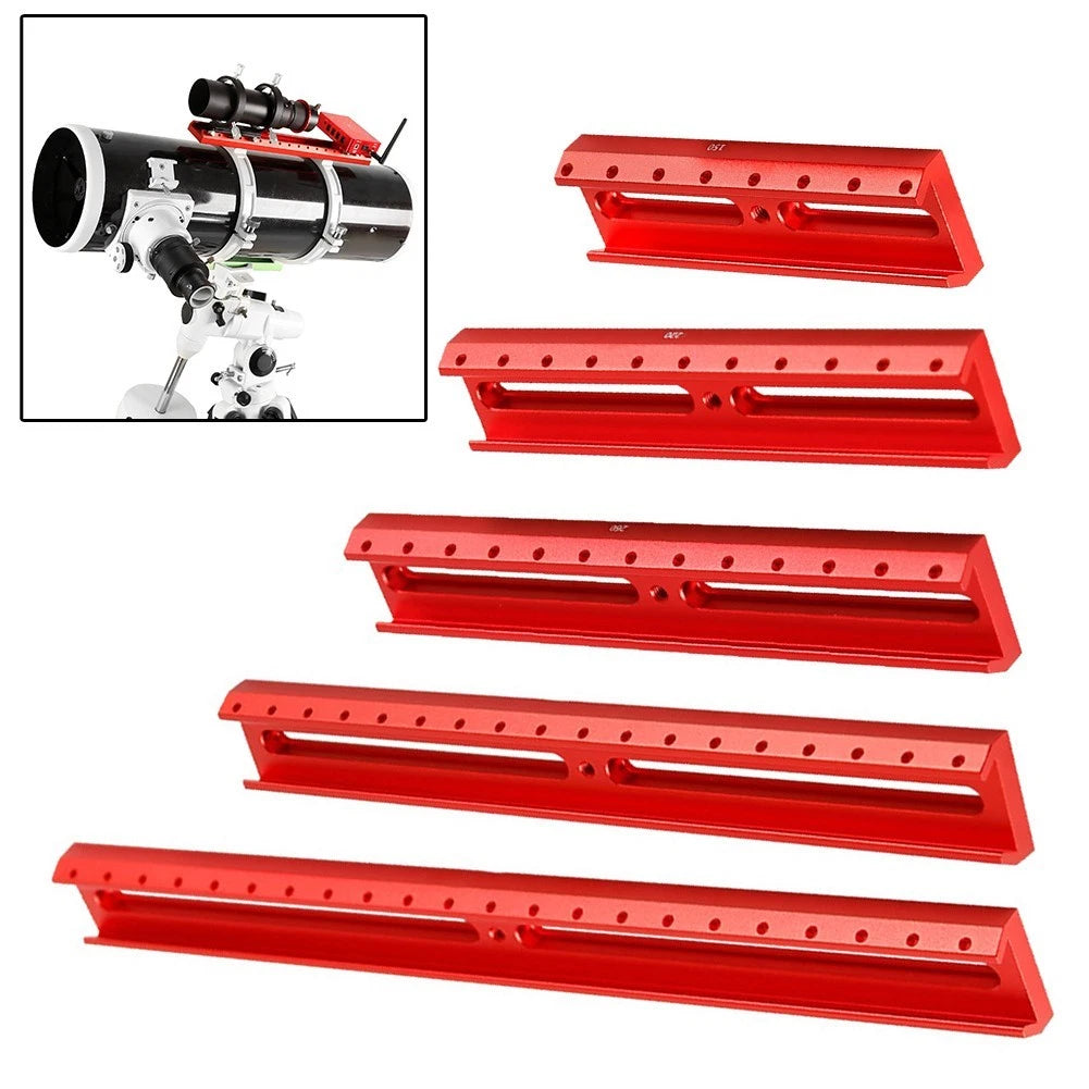 Finderscope extension slot base with aluminum dovetail plate for telescope