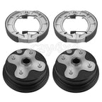 Brake Drums Kit w/Shoes Springs for Yamaha Timberwolf 250 YFB250/250FW (1994–2000)