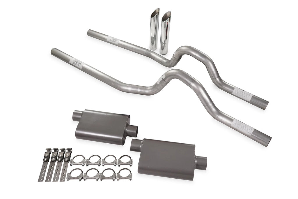 Dual Exhaust Kit 2.5" 2 Chamber Rear Exit for GM C/K 10 (1973–1980)