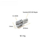 1/2 20UN Silver Nipple Adapter for Quick Disconnect Air Tool