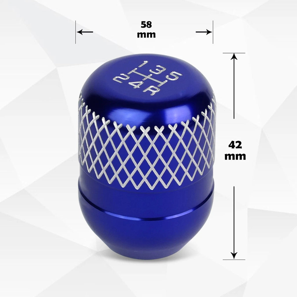 5-Speed Aluminum Shift Knob for Universal JDM Type-R Style (42mm)
