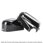Rear Axle Cover Caps for Harley Softail (2008-2017) Black/Chrome