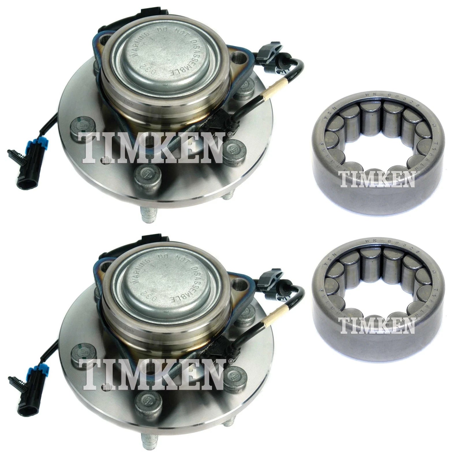 Front & Rear Wheel Bearings & Hubs Kit for GMC Savana 1500 (2009–2014)