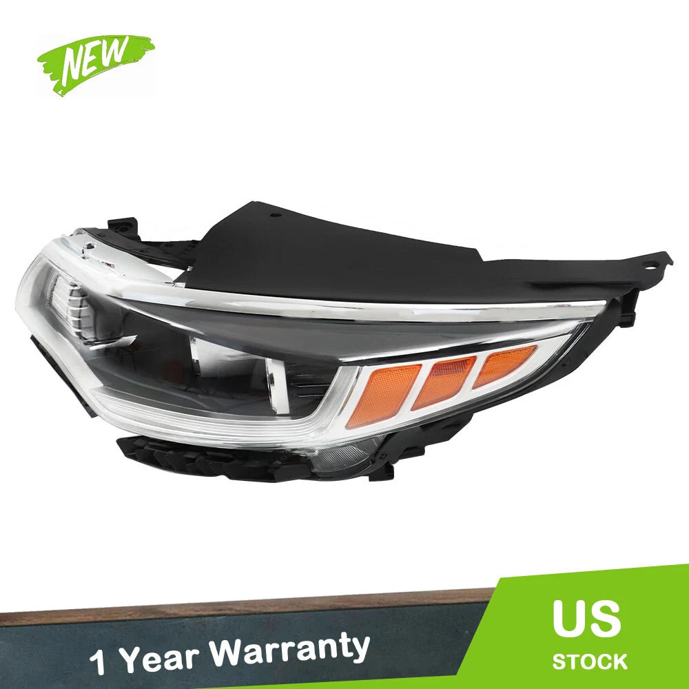 Headlight Headlamps for Kia Optima (2016–2018) Left Chrome Halogen