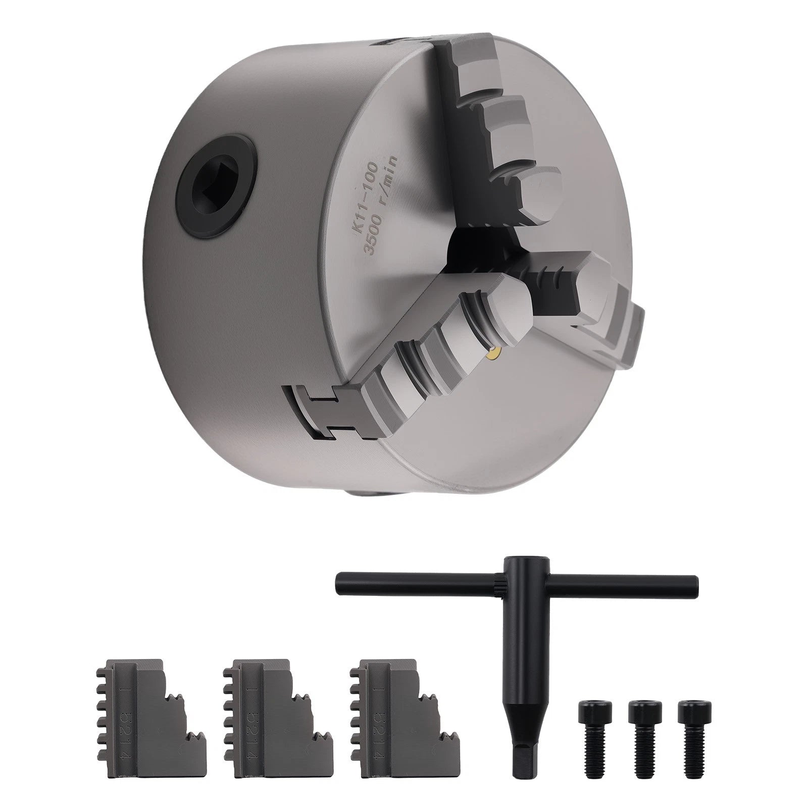 3 Jaw Chuck for K11-100 Lathe (100mm, 0.05mm Precision)
