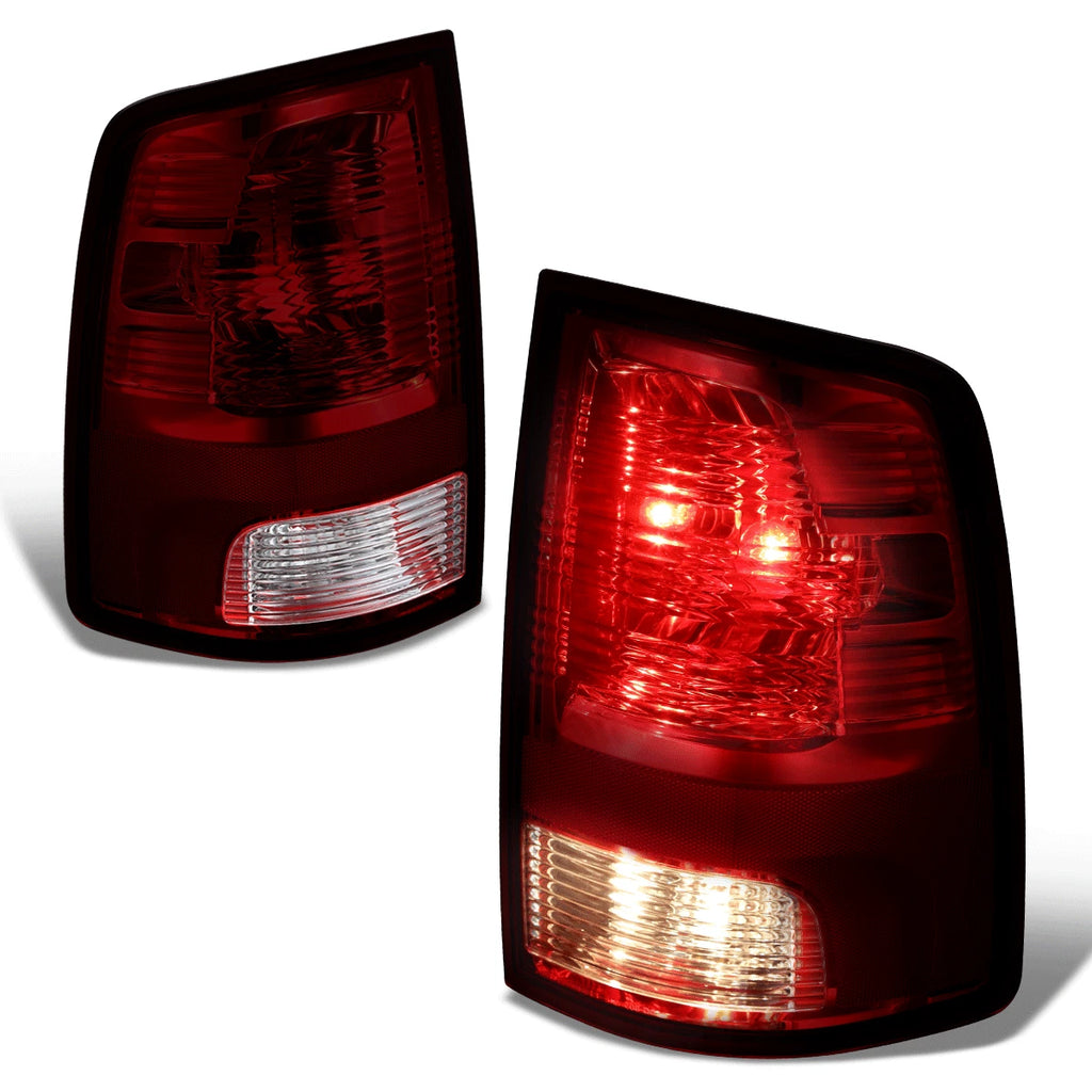 Tail Lights for Ram 1500/2500/3500 (2009–2024) Dark Red w/Bulbs