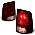 Tail Lights for Ram 1500/2500/3500 (2009–2024) Dark Red w/Bulbs
