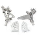 Set of 2 Front Rider Foot Pegs & Brackets for Suzuki GSXR 600 750 (2006–2010)