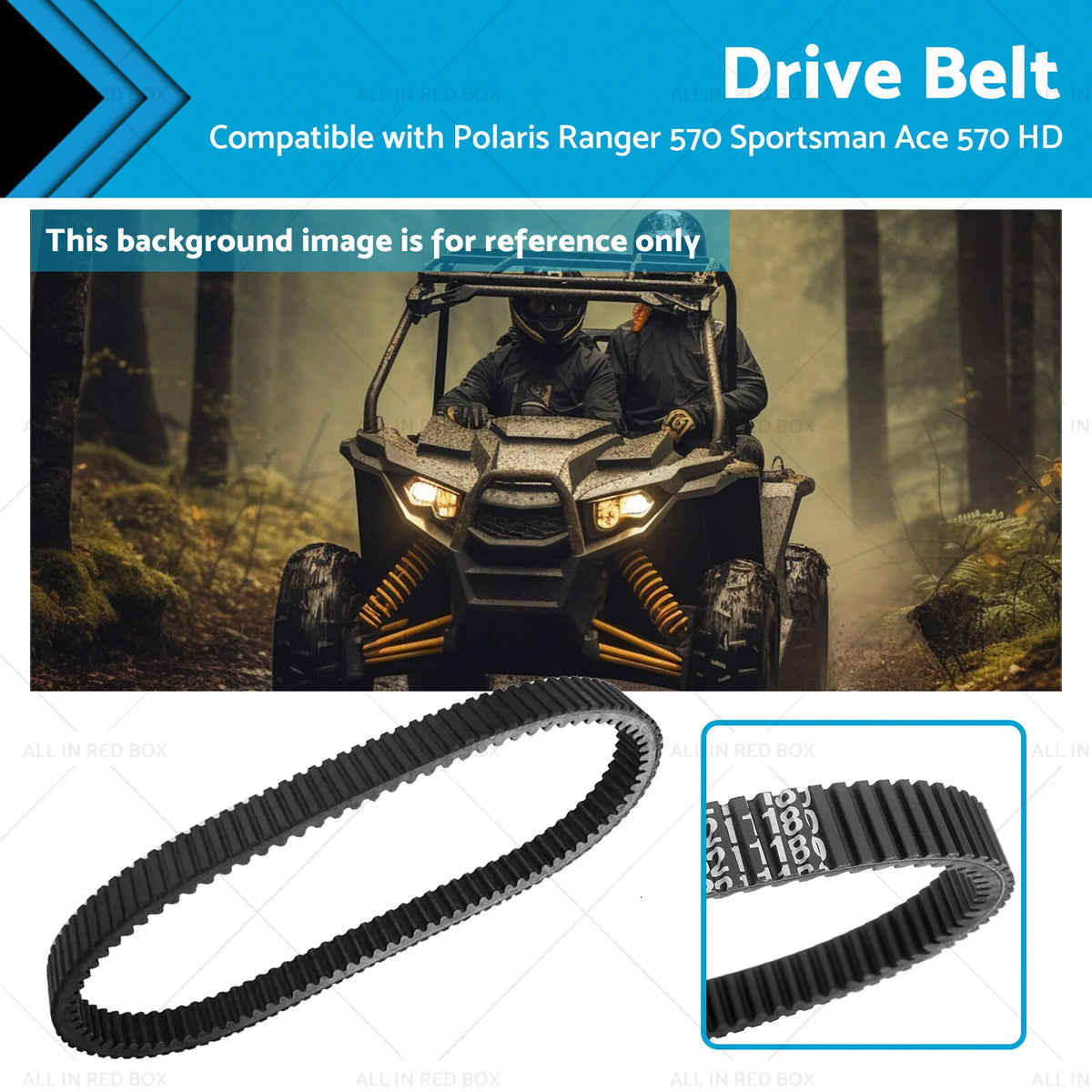 Drive Belt for Polaris Ranger 570, Sportsman Ace 570 HD (2015–2023) 3211149