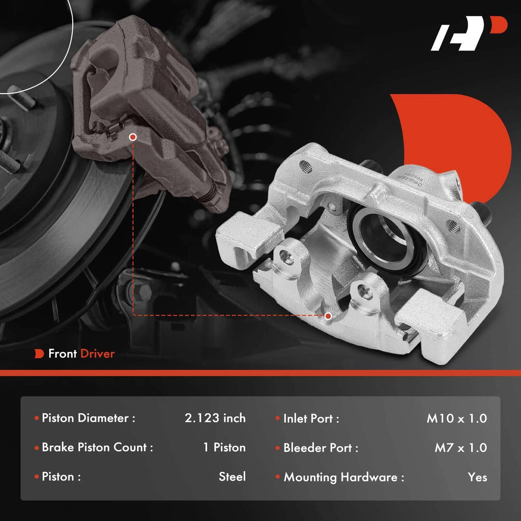 Front Left Disc Brake Caliper with Bracket for BMW 320i 325i 328i Z4 (2006–2013)
