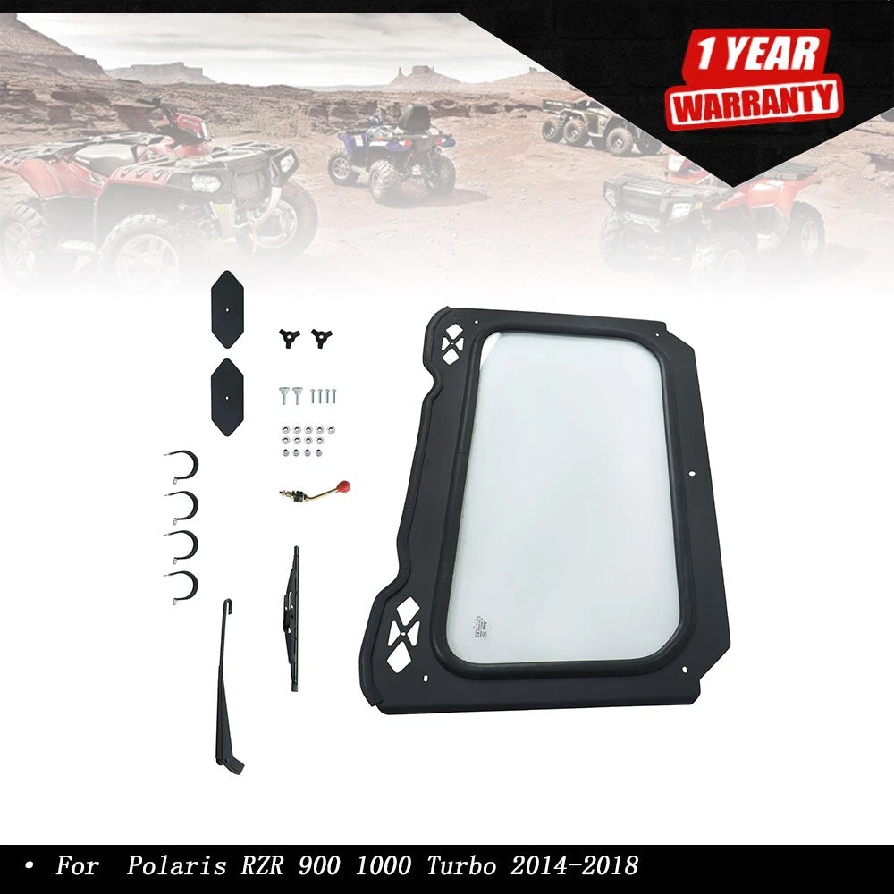 Full Glass Windshield for Polaris RZR 900 1000 Turbo (2014–2018)