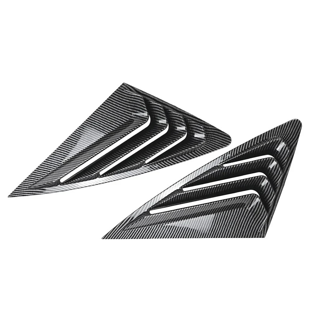 Rear Window Louvers Cover for Audi Q3 F3 Sportback (2019-2024) Carbon Look
