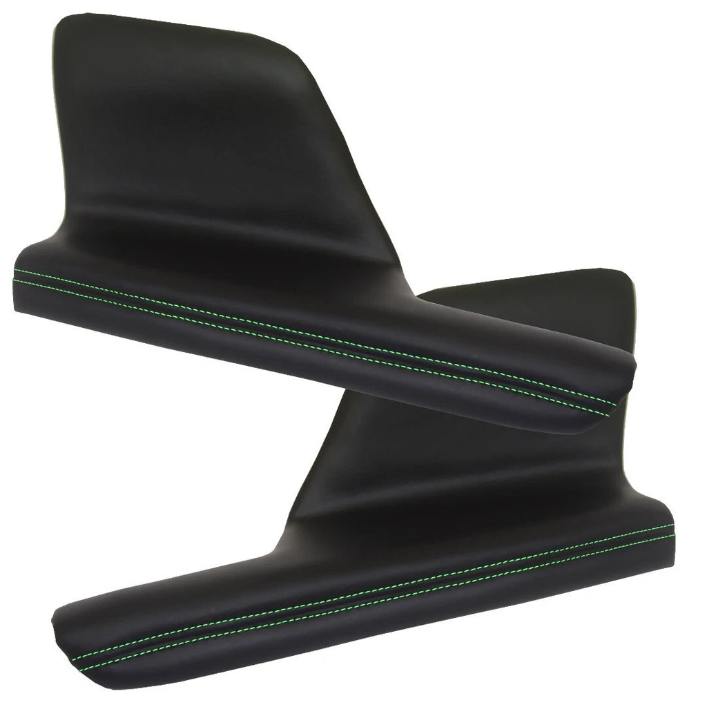 2X Door Armrest Leather Replacement for Honda Odyssey (2011–2017) Green Stitch
