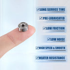 Set of 4 623ZZ 3x10x4mm Deep Groove Ball Bearings for Automotive Applications