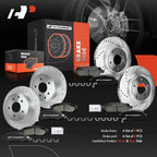 Drilled Brake Rotors & Ceramic Pads for Nissan Altima (2014–2017)