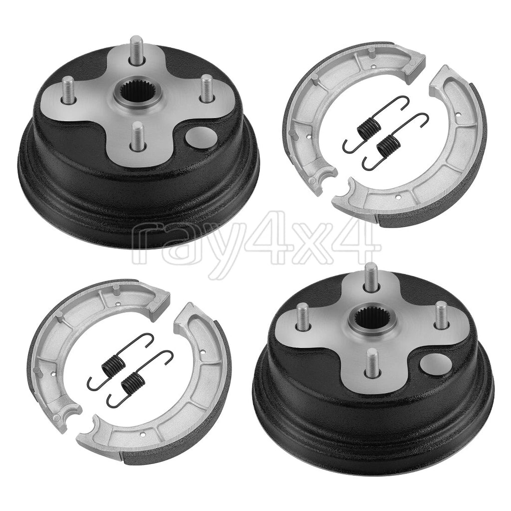 Brake Drums Kit w/Shoes Springs for Yamaha Timberwolf 250 YFB250/250FW (1994–2000)